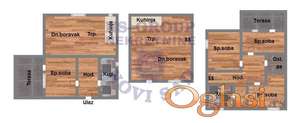- Trospratna porodična kuća, 500m2 plac -